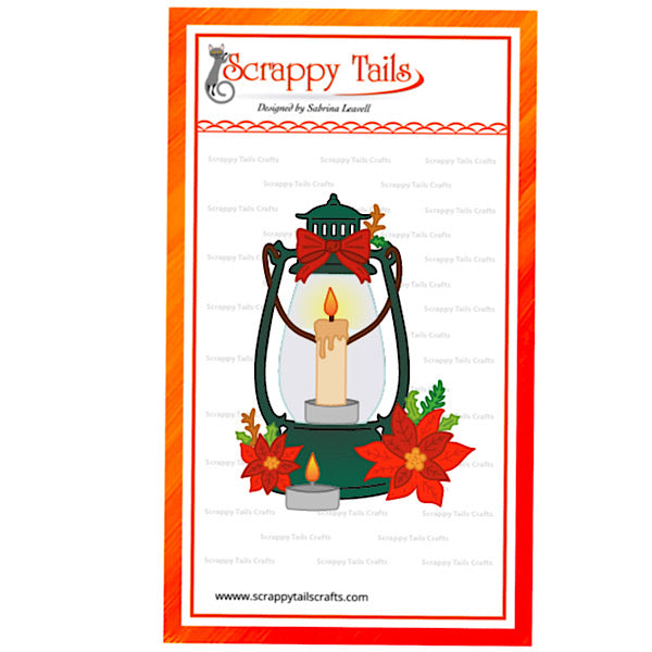 Poinsettia Lantern Add-On Metal Craft Die