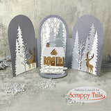 Winterscape Deer Silhouettes Metal Craft Die