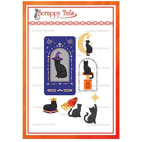 Cat Tarot Card Metal Craft Die
