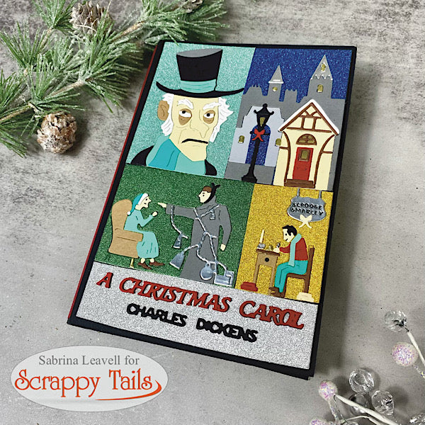 A7 Christmas Carol Cover Plate & Tiny Tim Add-On Metal Craft Die Bundle
