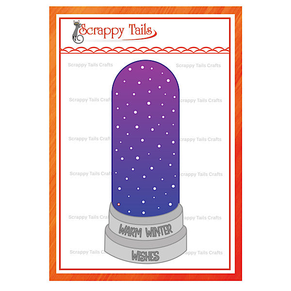 Tall Arch Snow Globe Add-On Metal Craft Die