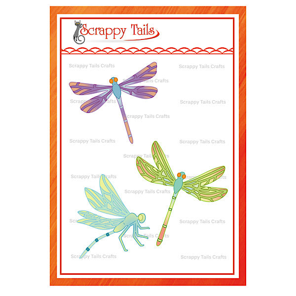Dragonflies Metal Craft Die