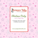 6x8.5 Christmas Party Designer Pattern Paper Pad