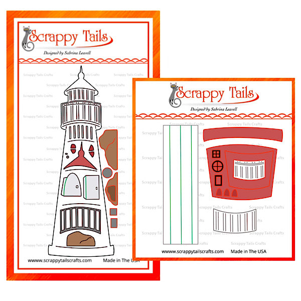 Slimline Lighthouse Pop Up Card Craft Metal Die Set – Scrappy Tails Crafts