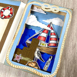 6x8 Set Sail Stamp Set and Coordinating Metal Craft Die Bundle