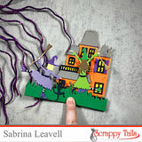 A7 Haunted House Pop Up Card Metal Craft Die