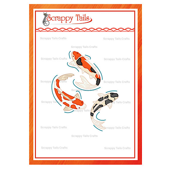 Mini Koi Fish Metal Craft Die