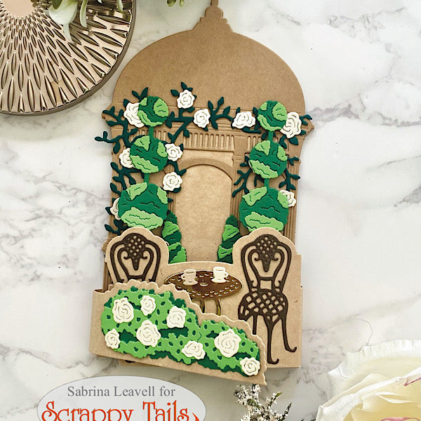 Gazebo Wrap-Around Pop Up Card Metal Craft Die