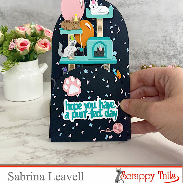 Large Cat Tree Metal Craft Die