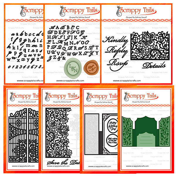 Save 5% - Limited Time - Wedding - 19 Piece - I Want It All Metal Craft Die Bundle