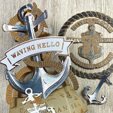 Nautical Banner Hot Foil Sentiment And Coordinating Metal Craft Die Bundle