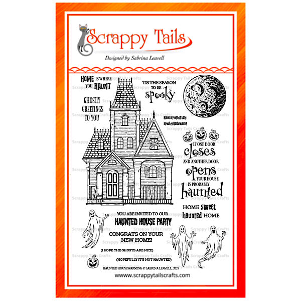 6X8 Haunted Housewarming Photopolymer Stamp Set