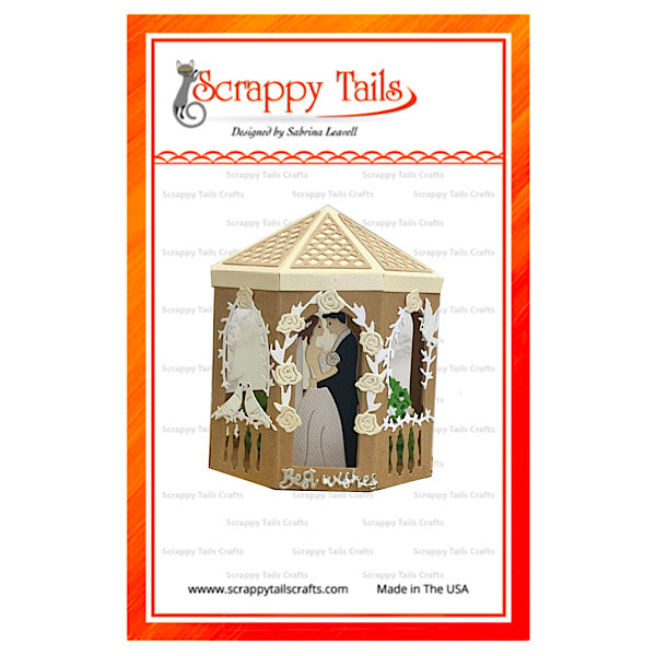 Save 5% - Limited Time - 4 Piece Gazebo Structure and Love Couples Metal Craft Die Bundle