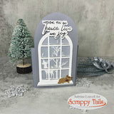 Christmas House Window Metal Craft Die