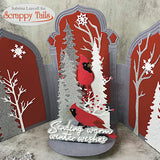 Winterscape Trees And Deer Metal Craft Die