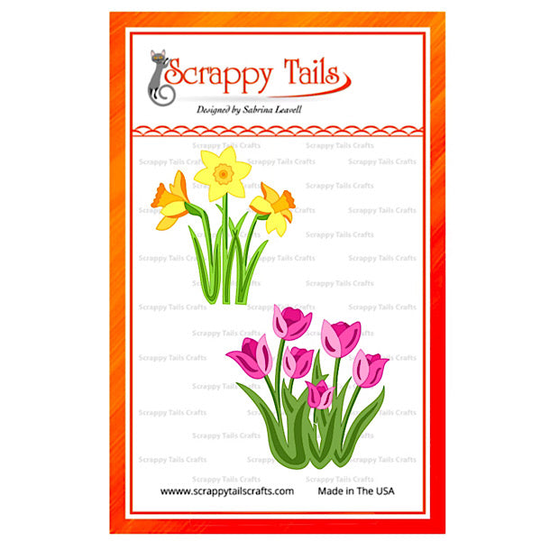 6X8 Tulip & Daffodil 5 Layer Stencil