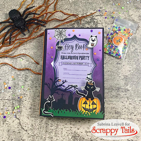 6x8 Cute Halloween Party Stamp – Scrappy Tails Crafts