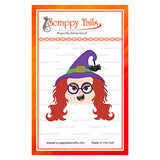 Cute Witch Add-On for A7 Pumpkin Pop Up Card Metal Craft Die