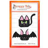 Bat & Cat Duo Add-On for A7 Pumpkin Pop Up Card Metal Craft Die