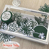 Hot Foil Poinsettia and Coordinating Metal Craft Die Bundle