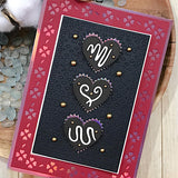 A7 Lace Heart Cover Plate Metal Craft Die