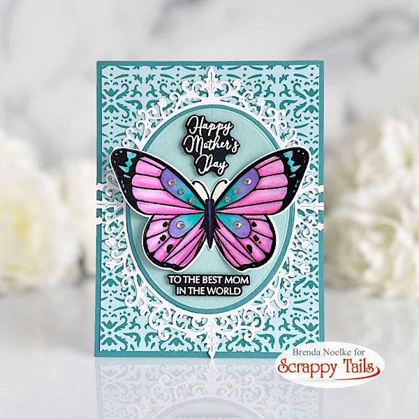 Hero Arts - Clear Stamp - Color Layering Monarch Butterfly