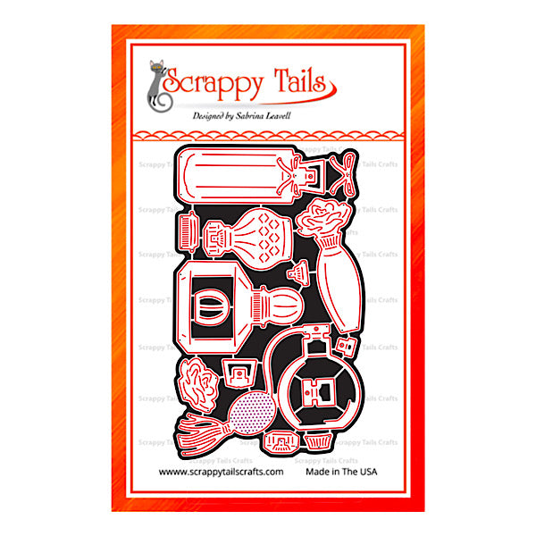 Mini Perfume Bottle Craft Metal Die Set