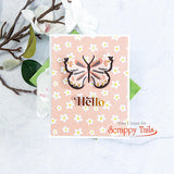 Hello Butterfly Multi-layer Stencil And Coordinating Metal Craft Die Set