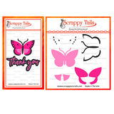 Thank You Butterfly Multi-layer Stencil And Coordinating Metal Craft Die Set