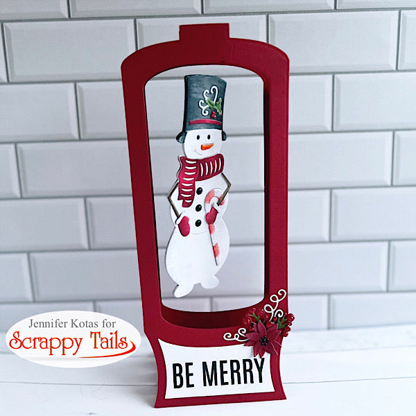 Slimline Snow Globe Pop Up Card Metal Craft Die with Interactive Spinn ...