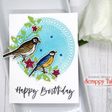 Spring Birds 6x8 Stamp and Coordinating Die Bundle