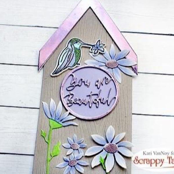 Slimline Bird House Pop Up Card Metal Die – Scrappy Tails Crafts