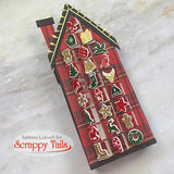 Complete Festive Christmas Slimline House Add-On Metal Craft Die Collection