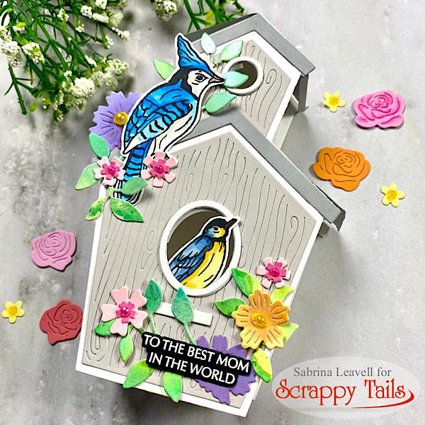 A7 Bird House Pop Up Card Craft Metal Die Set