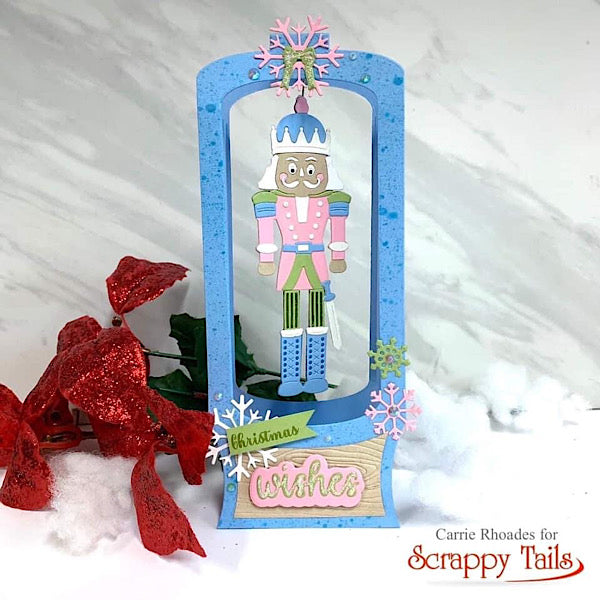 Slimline Snow Globe Pop Up Card Metal Craft Die with Interactive Spinn ...