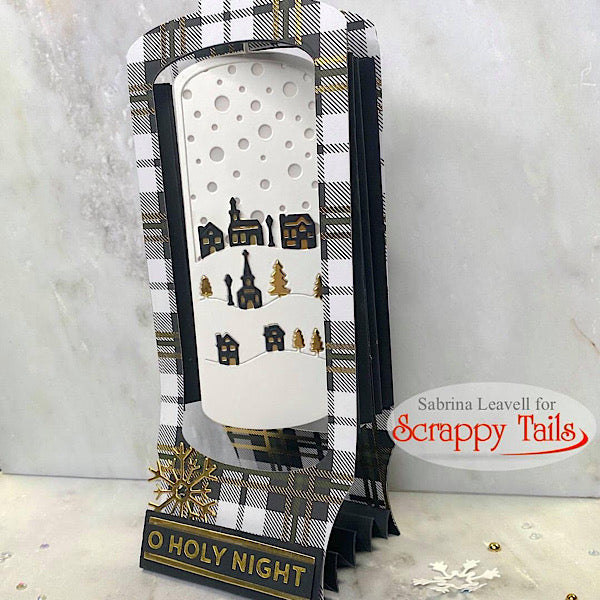 Slimline Snow Globe Pop Up Card Metal Craft Die with Interactive Spinn ...
