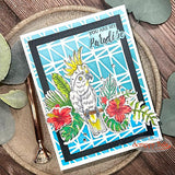6x8 Tropical Bird Stamp