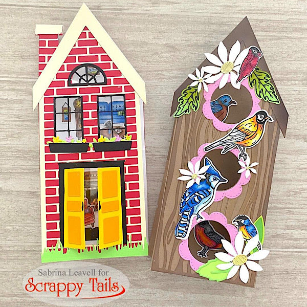 Slimline Bird House Pop Up Card Metal Die – Scrappy Tails Crafts