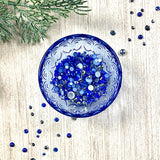 Special Value Winter Tin with Embellishment Mixes - Blue, Silver & White