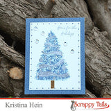 Layered Christmas Tree Stamp and Coordinating Die Bundle