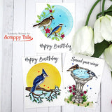 Spring Birds 6x8 Stamp and Coordinating Die Bundle