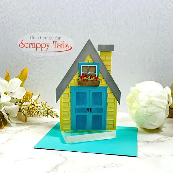 Slimline Bird House Pop Up Card Metal Die – Scrappy Tails Crafts