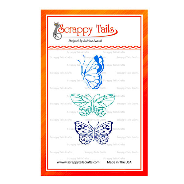 Thin Lined Butterfly Hot Foil Plate
