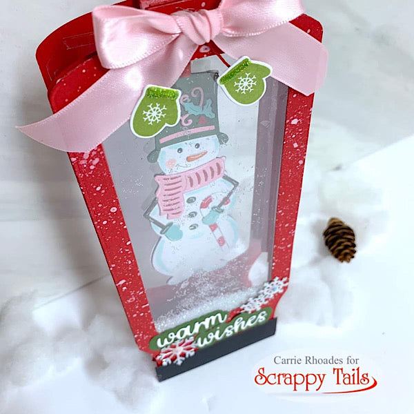 Slimline Snow Globe Pop Up Card Metal Craft Die with Interactive Spinn ...