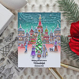 Russian Winter Village 6x6 Stamp and Coordinating Die Bundle