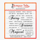 Fairy Sentiments 6x6 Stamp Set