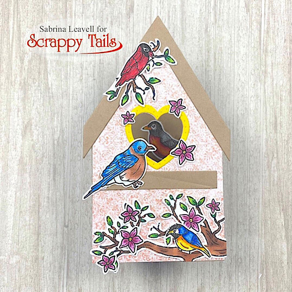 Slimline Bird House Pop Up Card Metal Die – Scrappy Tails Crafts