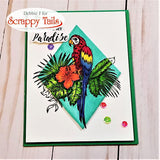 6x8 Tropical Bird Stamp and Coordinating Die Set