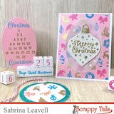 Countdown to Christmas Advent Calendar Cube Add-On Metal Craft Die
