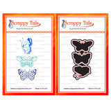 Thin Lined Butterfly Hot Foil Plate And Coordinating Metal Craft Die Bundle